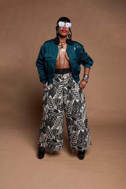 Watch Me Jacket & Wide Leg Skirt Pants